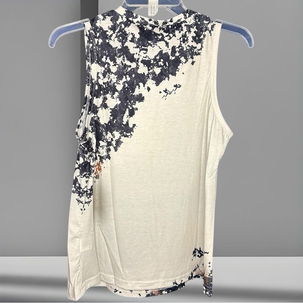 Blank Apparel- Bleached Tie-Dye Sleeveless Top - Picture 3 of 7